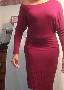 BOGO 2$25|3$30 Comfy-Loose Cold Shoulder Dress